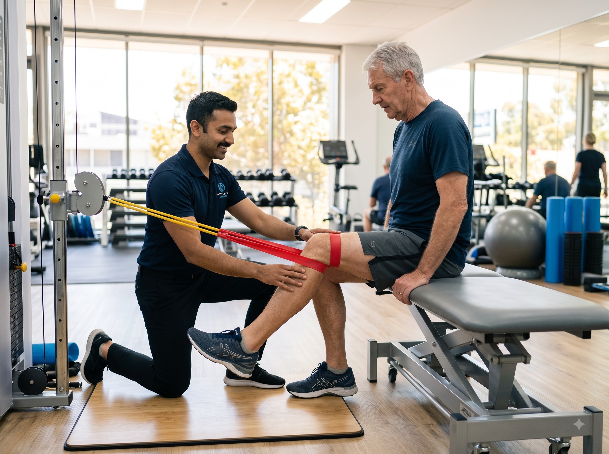 Physiotherapy and rehabilitation session at Apex Ortho, Behala, Kolkata